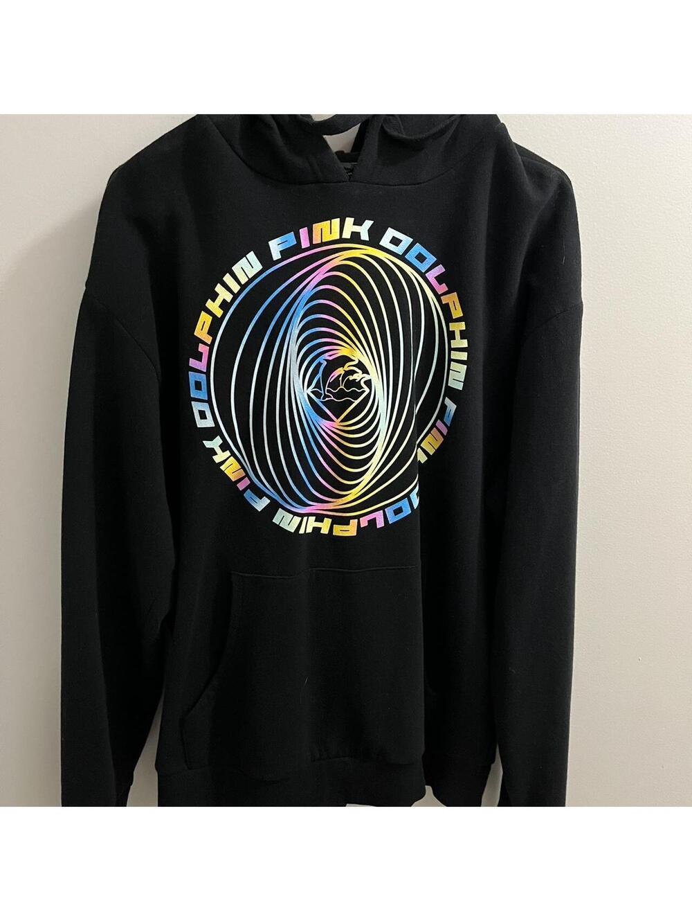 Pink Dolphin UNISEX black hoodie. Sz: XL. NWOT #hoodie